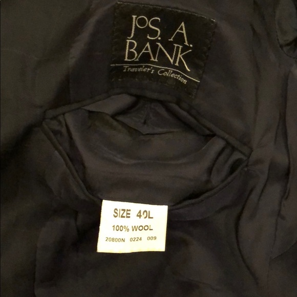 Jos. A. Bank men’s suit - 40L - navy windowpane - Picture 5 of 8